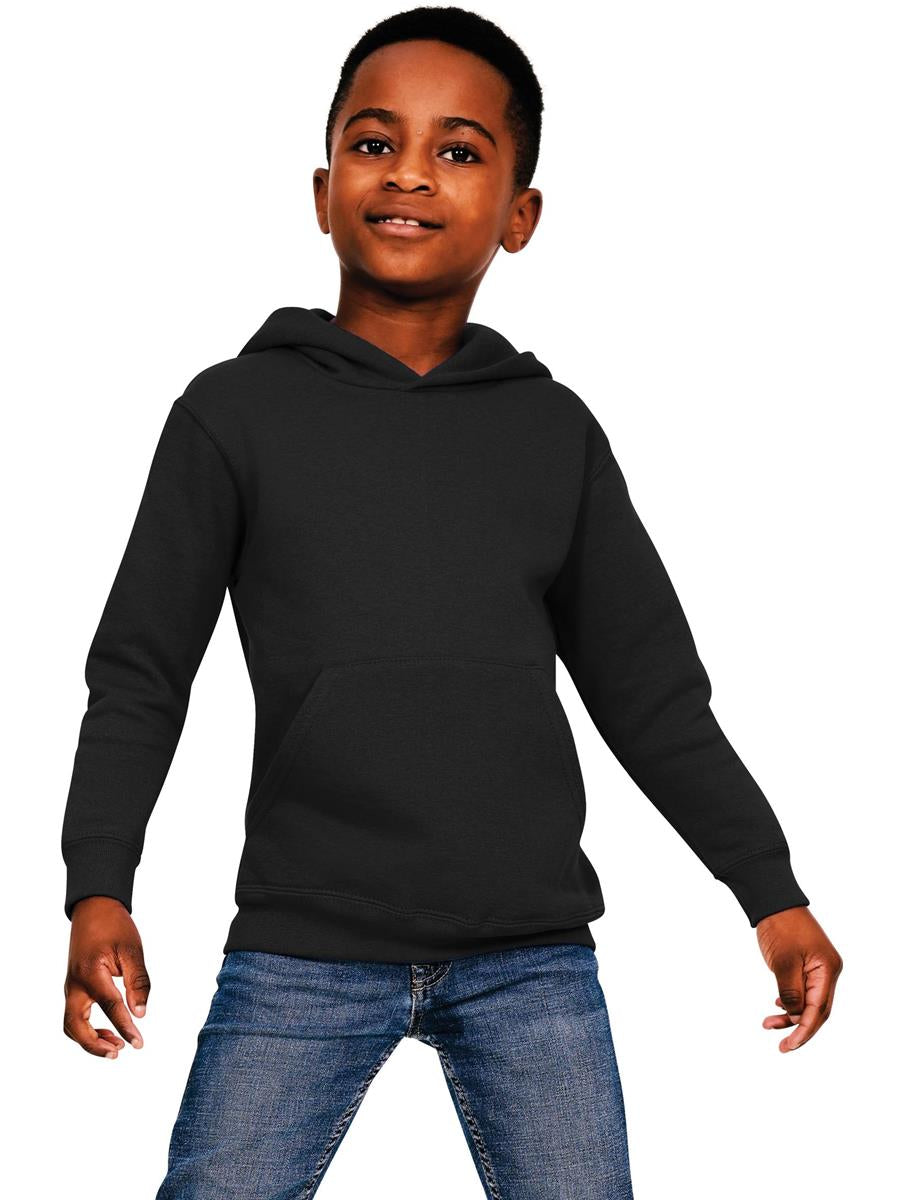 Ringspun Blended Hood Kids — Black