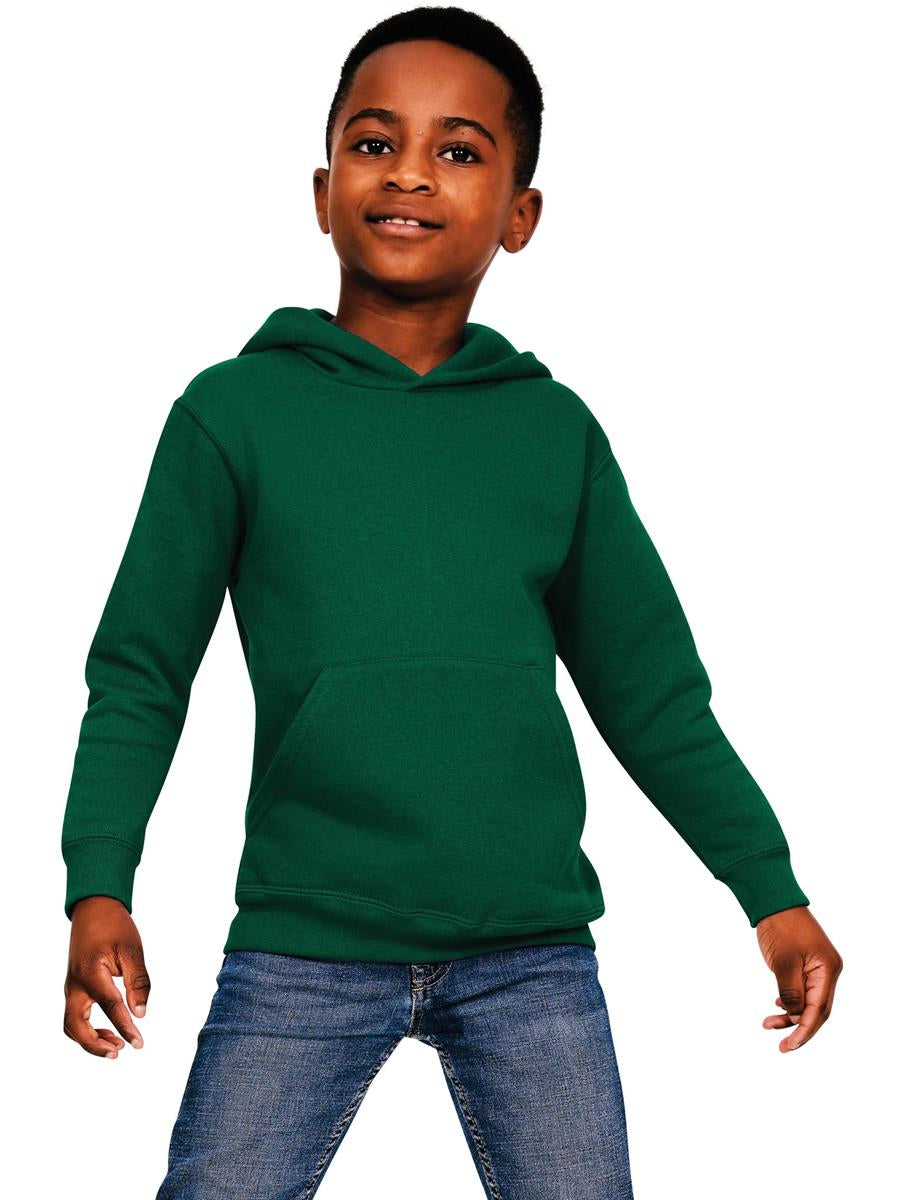 Ringspun Blended Hood Kids — Forest Green