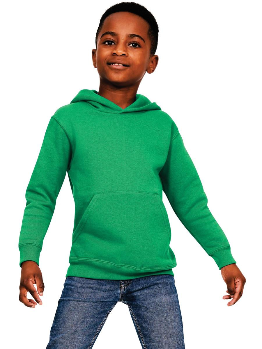 Ringspun Blended Hood Kids — Kelly Green