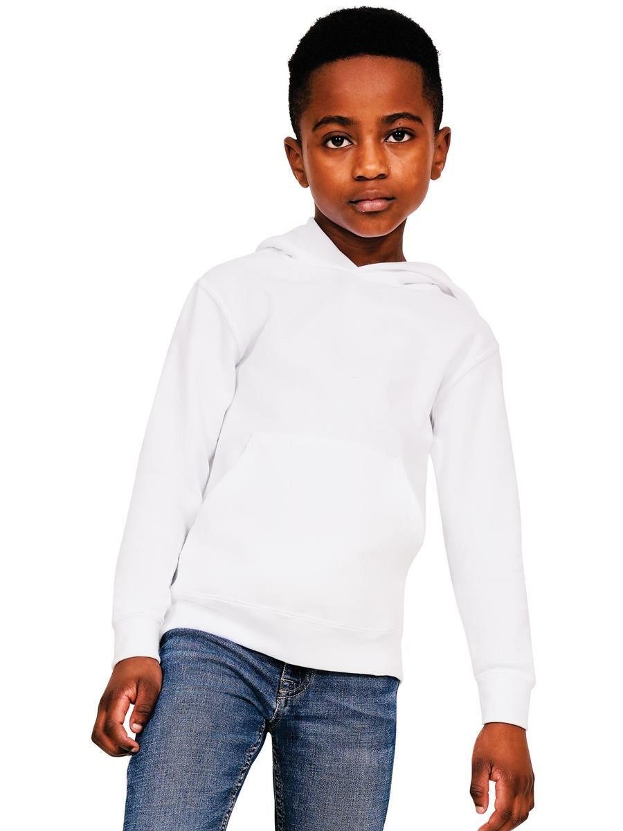 Ringspun Blended Hood Kids — White