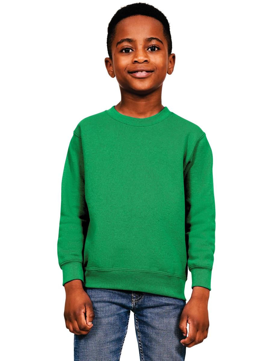 Ringspun Blended Sweat Kids — Kelly Green