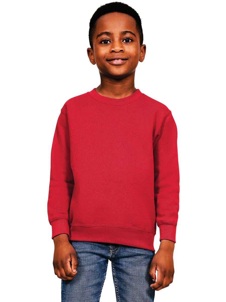 Ringspun Blended Sweat Kids — Red