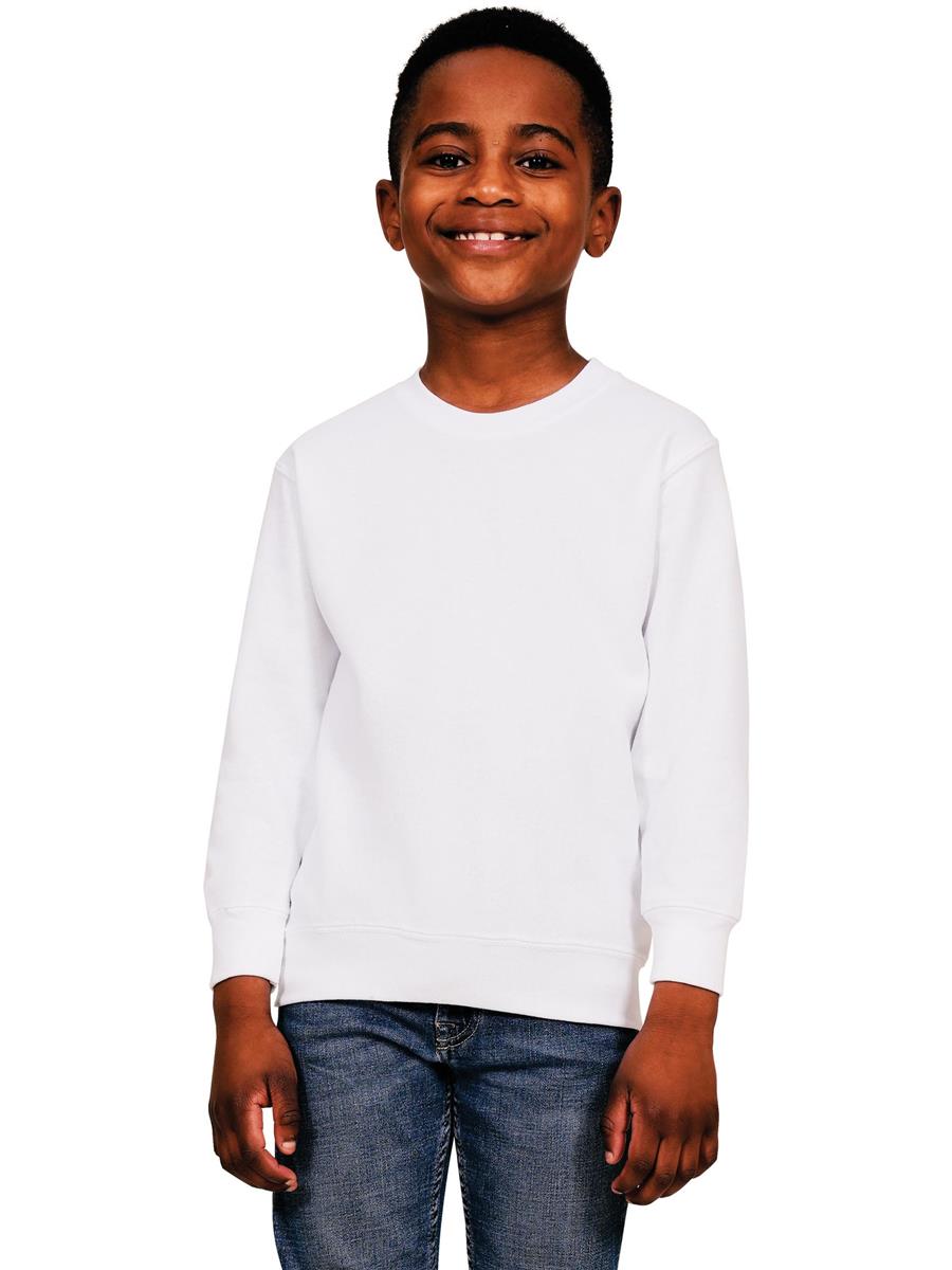 Ringspun Blended Sweat Kids — White