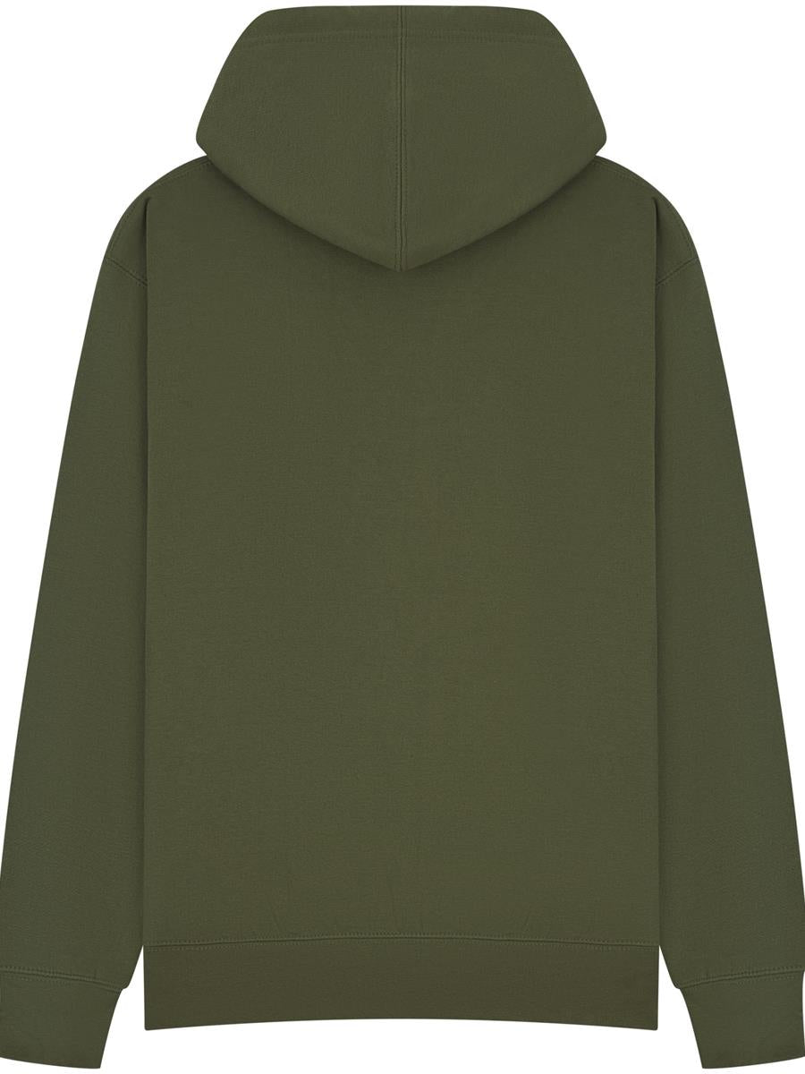 Ringspun Blended Hood — Military Green