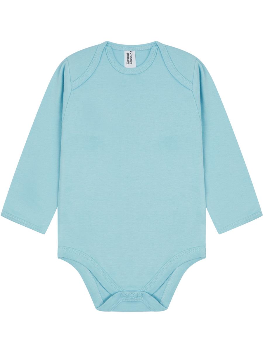 Baby L/S Body Suit — Light Blue