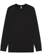 Supreme Combed Ringspun Organic 220 Long Sleeve T — Black