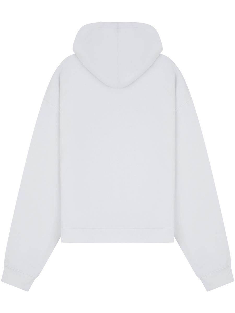 Premium Combed 280 Boxy Oversize Hood — White