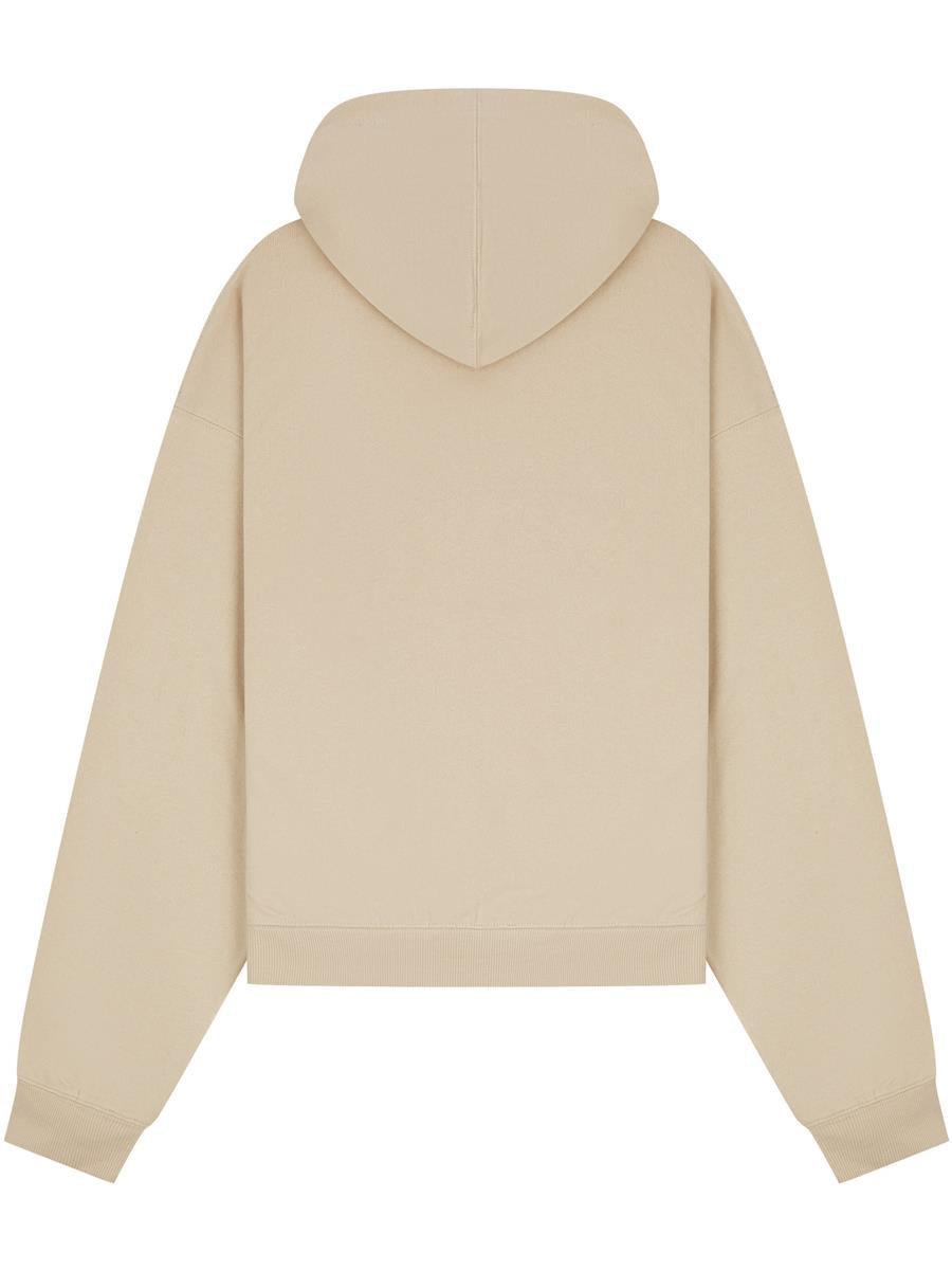 Premium Combed 280 Boxy Oversize Hood — Sand