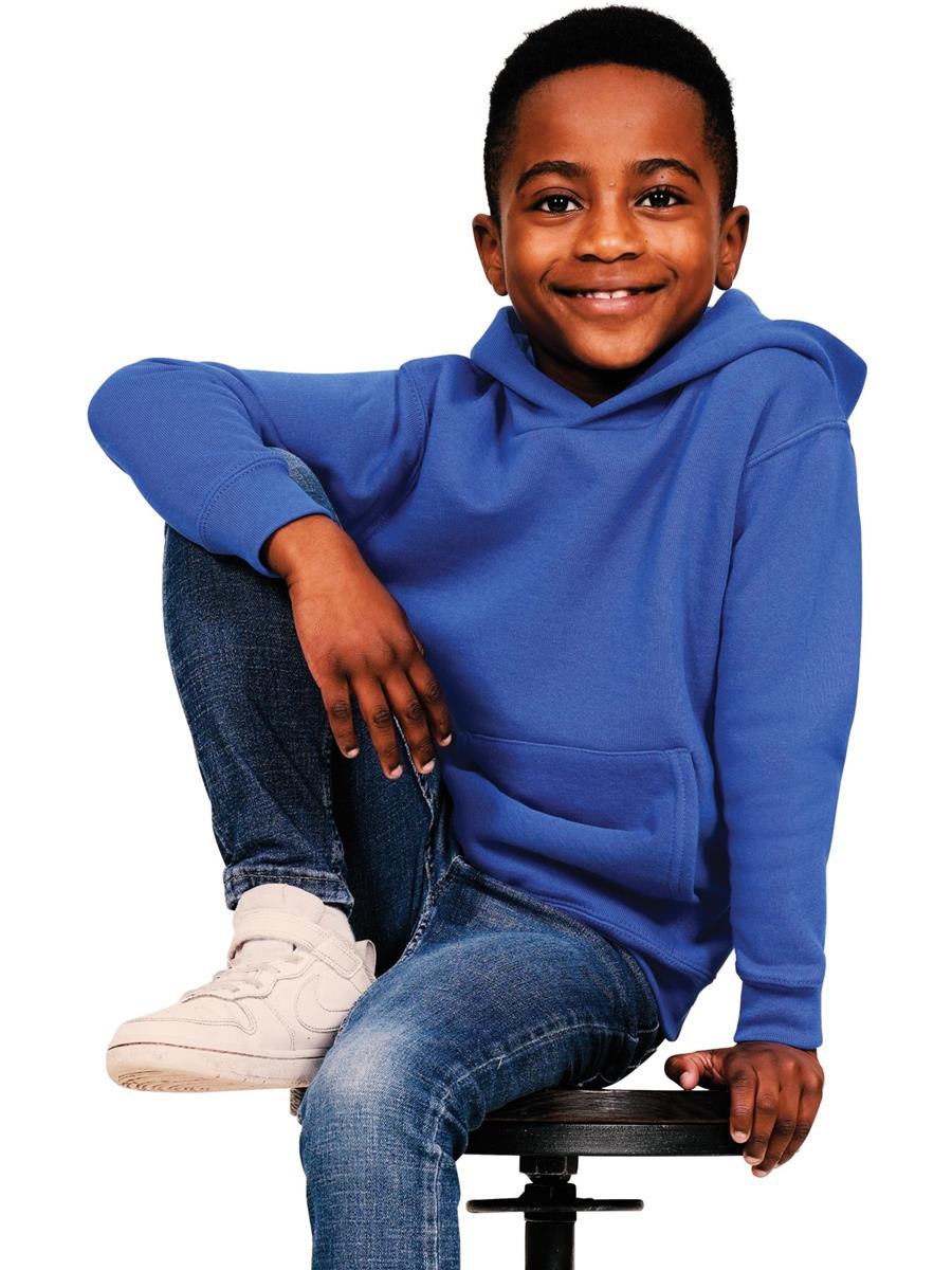 Ringspun Blended Hood Kids — Black