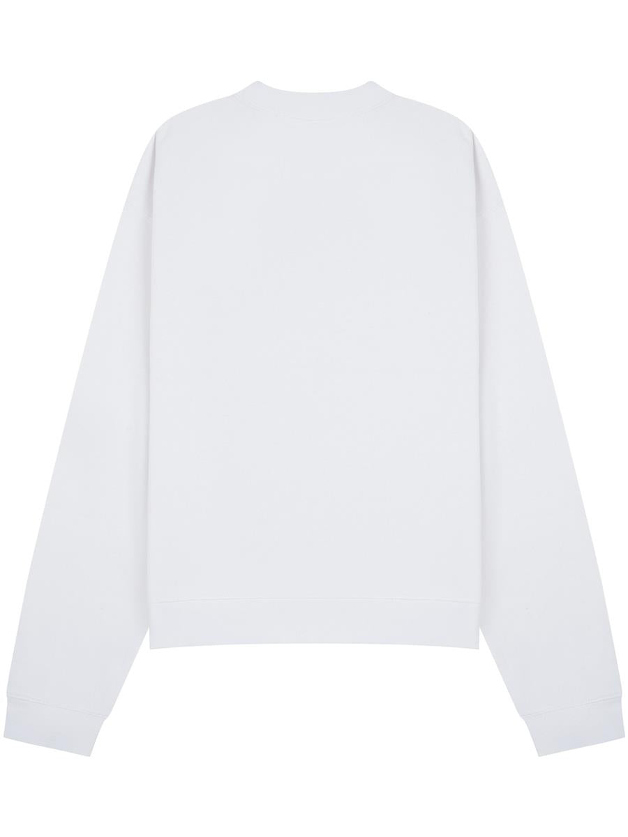 Premium Combed 280 Boxy Oversize Extended Neck Sweat — White