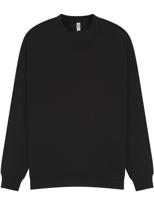Premium Combed 280 Oversize Extended Neck Sweat — Black