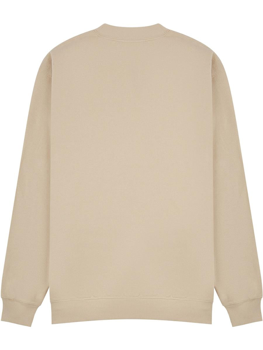 Premium Combed 280 Oversize Extended Neck Sweat — Sand