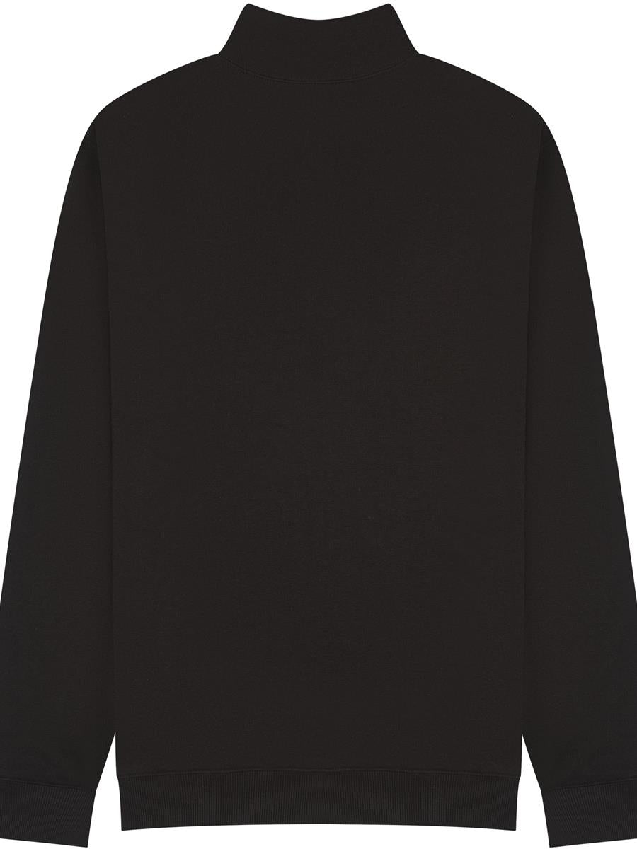 Ringspun Combed 280 Core Quarter Zip Sweat — Black