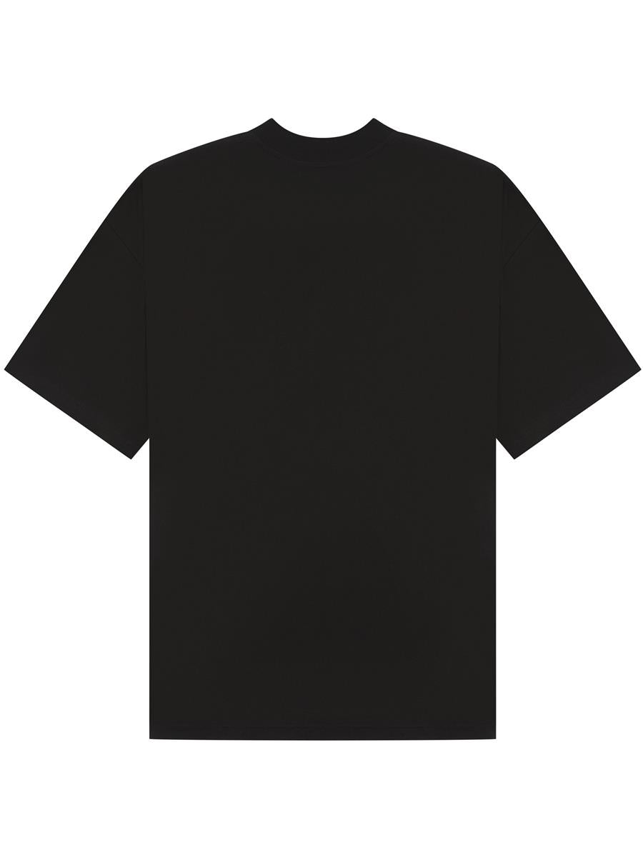 Ringspun 220 Oversize Extended Neck Tall T — Black
