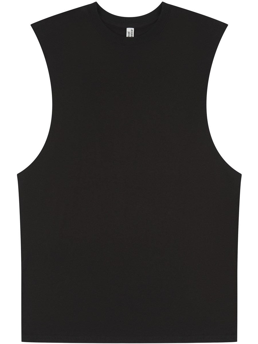 Core Ringspun 150 Regular Fit Raw Edge Droparm Tank Adult
