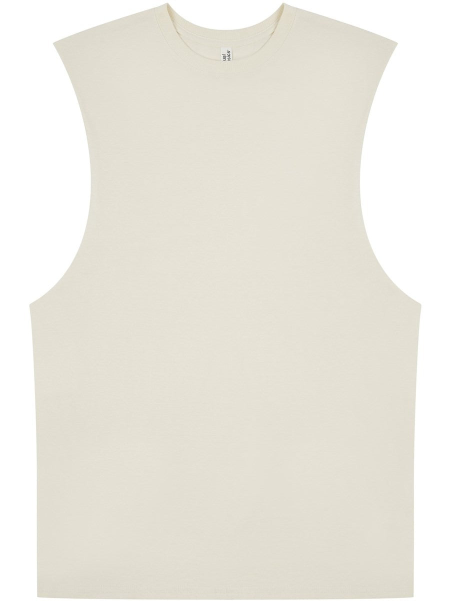 Core Ringspun 150 Regular Fit Raw Edge Droparm Tank Adult