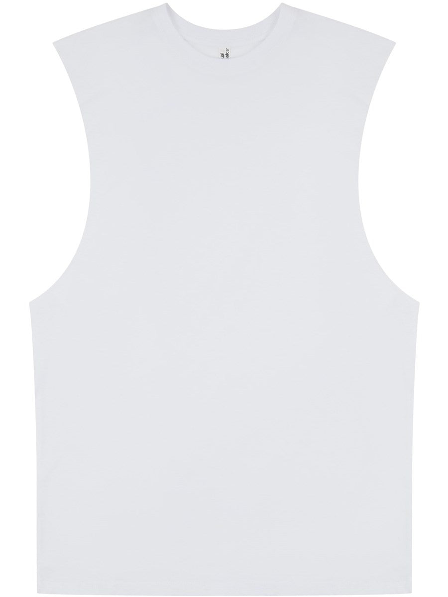 Core Ringspun 150 Regular Fit Raw Edge Droparm Tank Adult