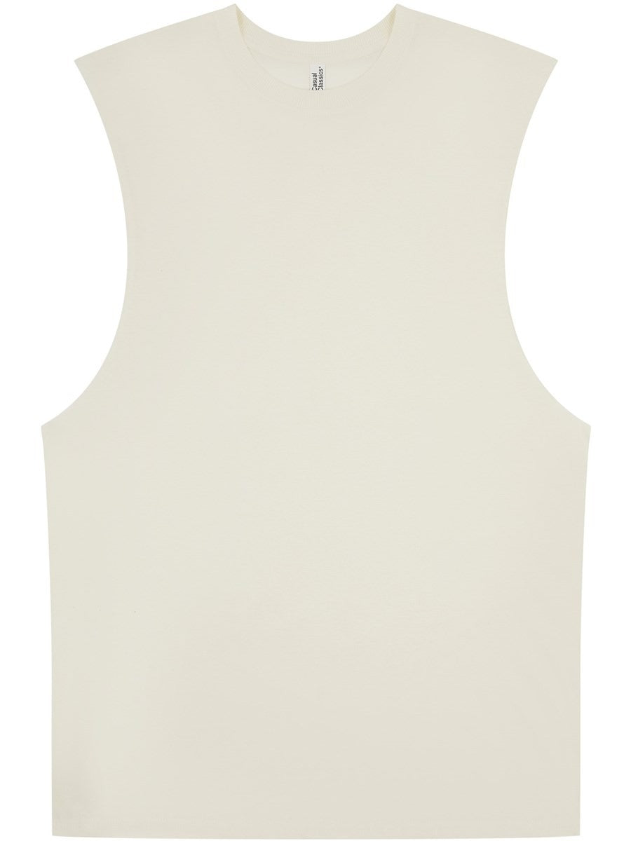 Core Ringspun 150 Regular Fit Raw Edge Droparm Tank Tall Adult