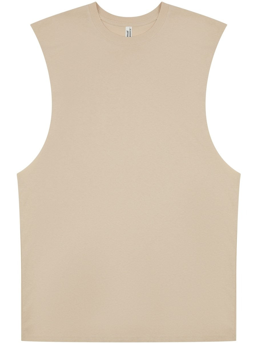 Core Ringspun 150 Regular Fit Raw Edge Droparm Tank Tall Adult