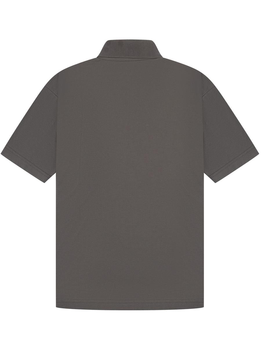 Pique Polo 190gm — Charcoal
