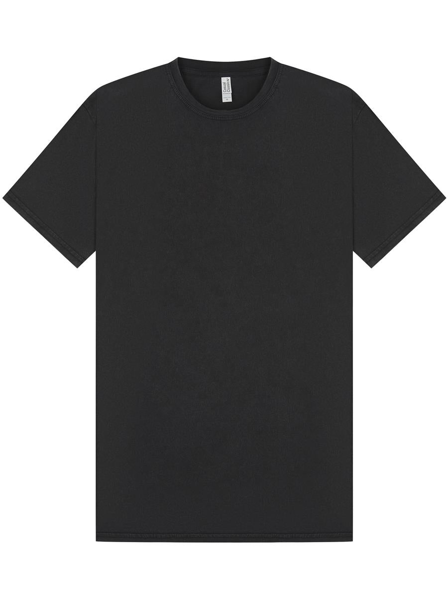 Ringspun 150 Acid Wash T — Acid Black