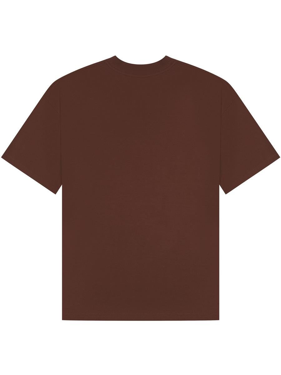 Ringspun 220 Oversize Extended Neck T — Chocolate
