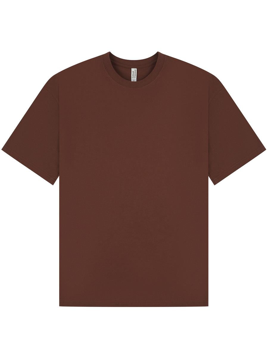 Casual Core Ringspun 150 Oversize Tee — Chocolate