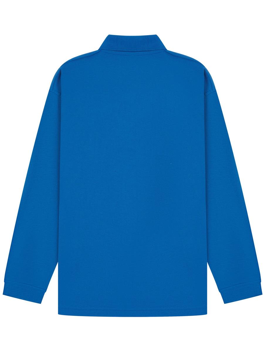 Long Sleeve Polo 190gm — Royal