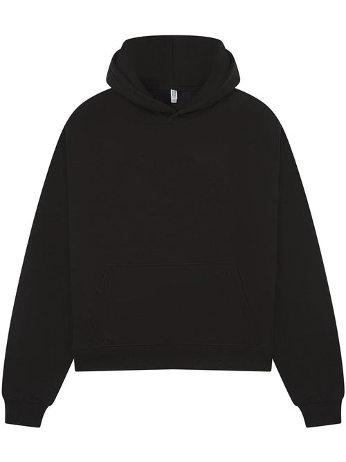 Premium Combed 280 Boxy Oversize Hood — Black