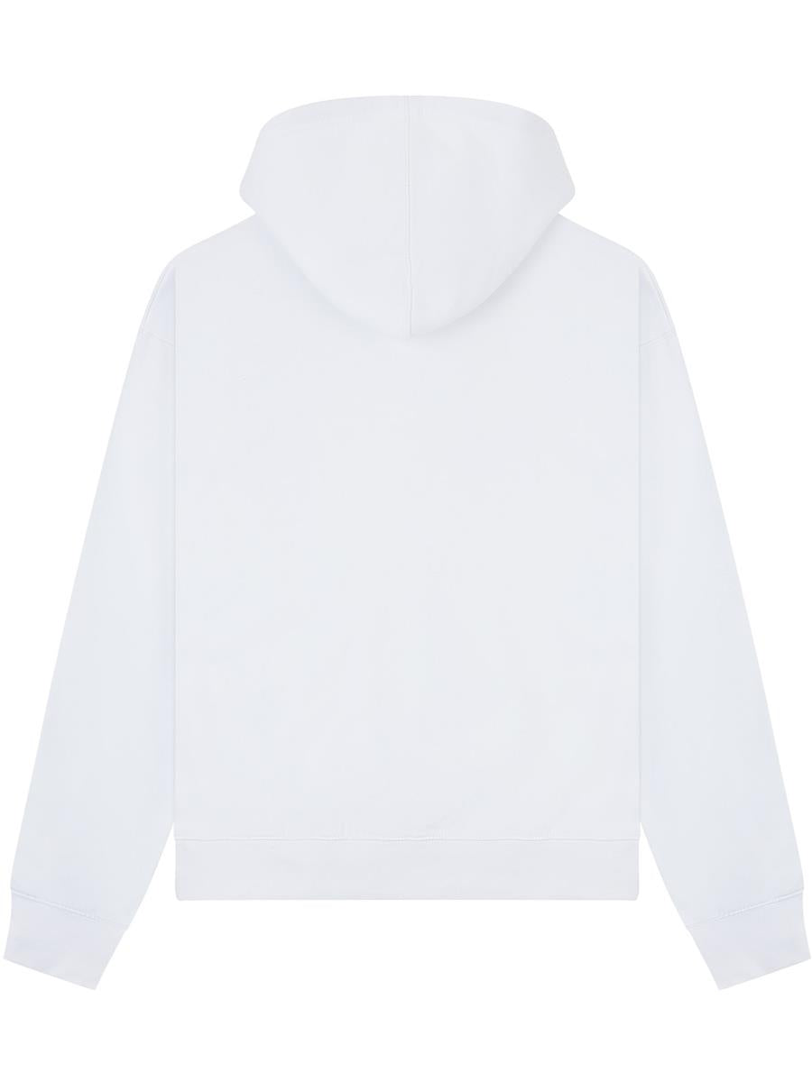 Premium Combed 330 Boxy Oversize Zip Hood — White