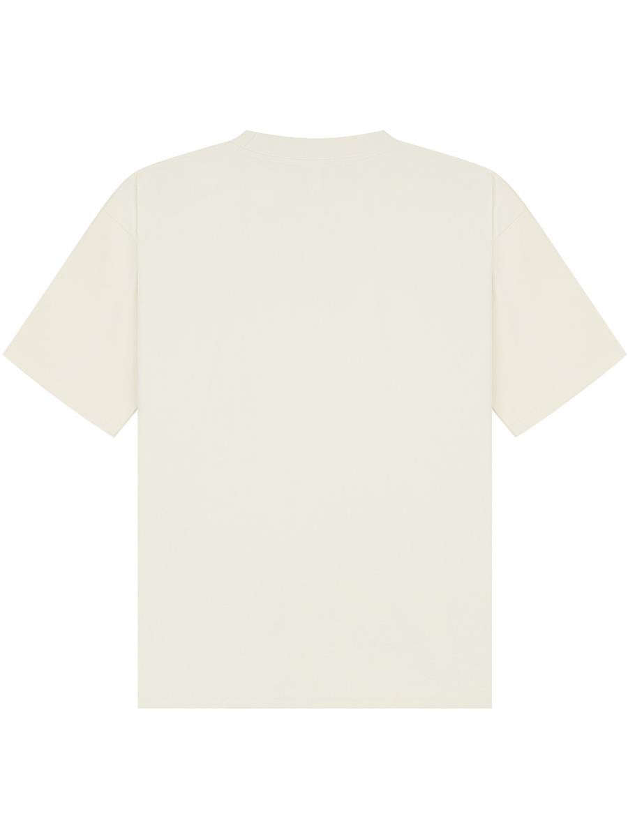 Ringspun Combed 220 Boxy Oversize Extended Neck T — Ecru