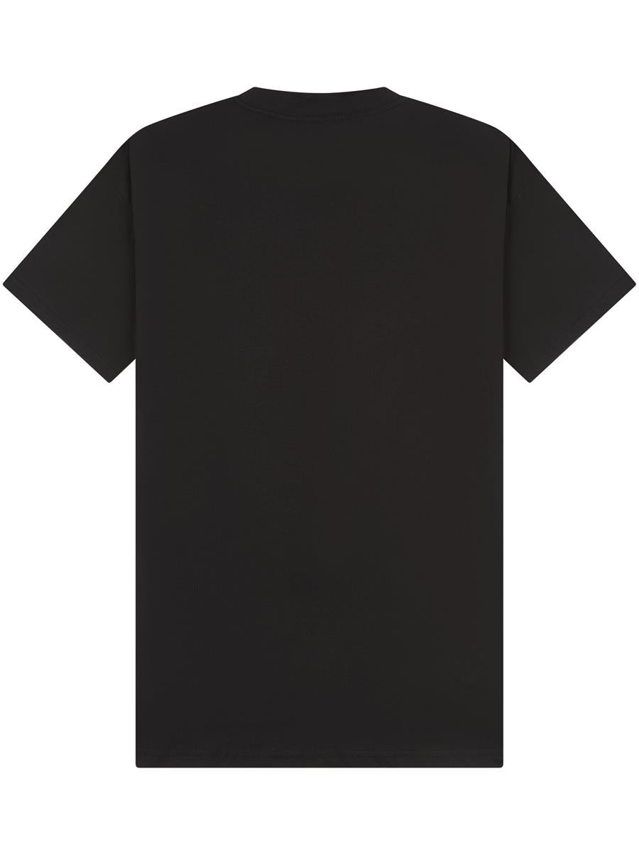 Ringspun Combed 180 Oversize Extended Neck Tall T — Black
