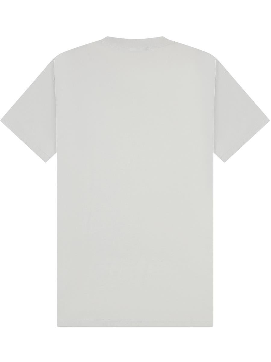 Ringspun Combed 180 Oversize Extended Neck Tall T — Lunar Grey