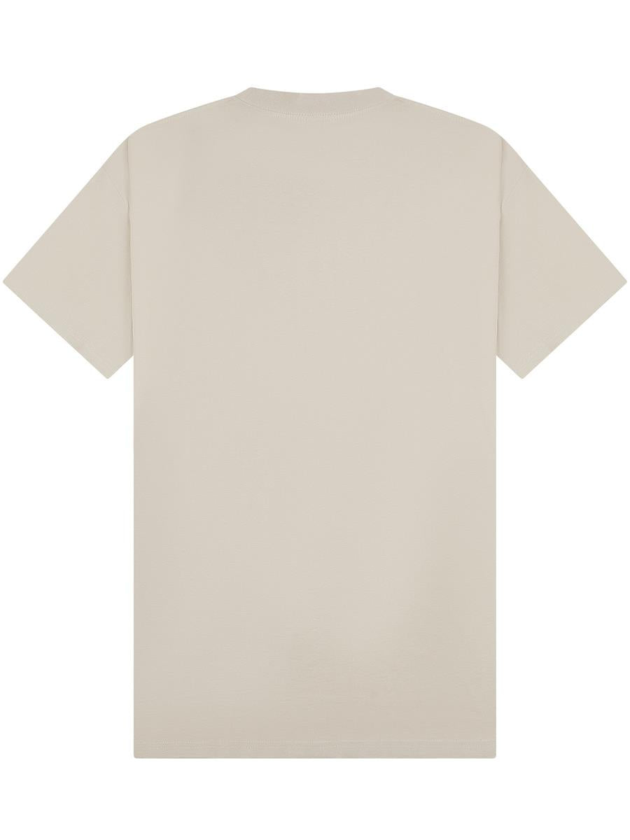 Ringspun Combed 180 Oversize Extended Neck Tall T — Stone
