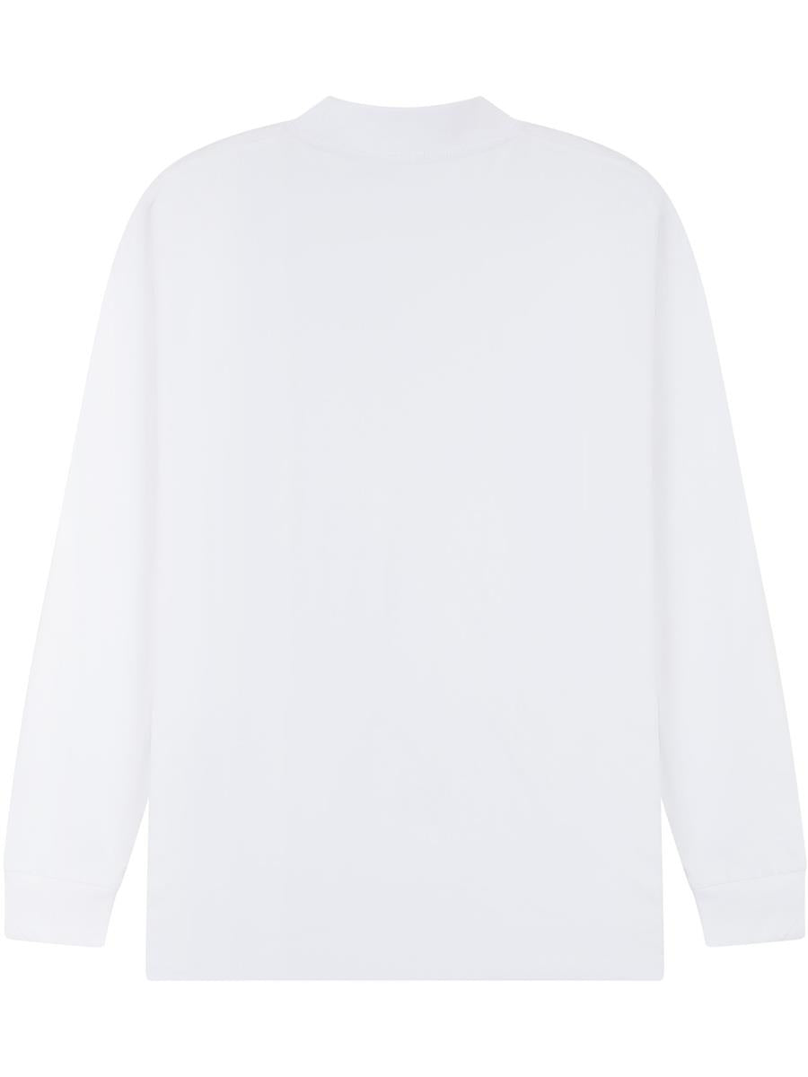 Ringspun Combed 180 Oversize Extended Neck Long Sleeve Tall T — White