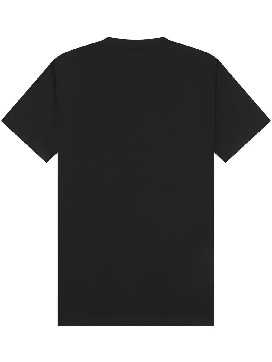 Ringspun Combed 220 Oversize Extended Neck T — Black