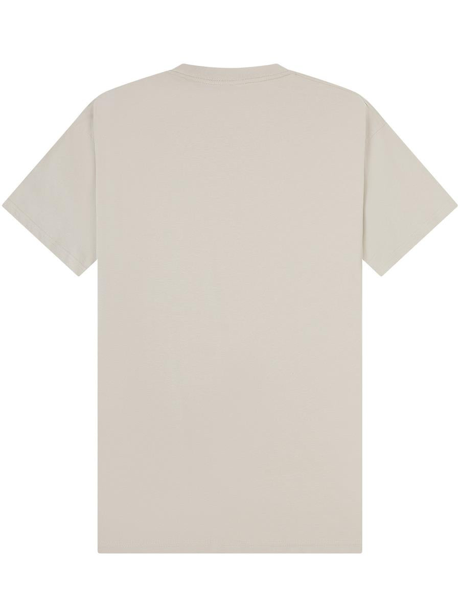 Ringspun Combed 220 Oversize Extended Neck T — Stone