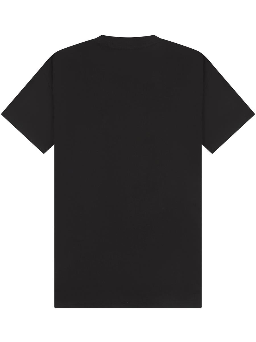 Ringspun Combed 220 Oversize Extended Neck Tall T — Black