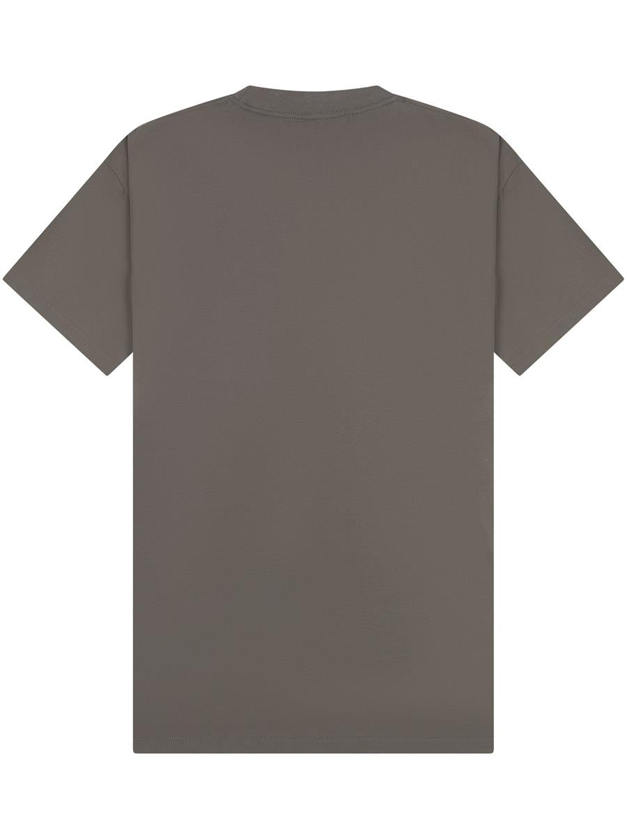 Ringspun Combed 220 Oversize Extended Neck Tall T — Charcoal