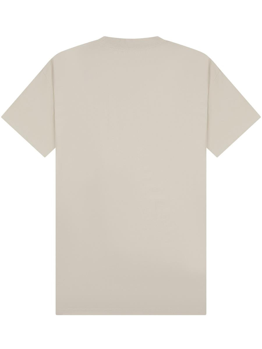 Ringspun Combed 220 Oversize Extended Neck Tall T — Stone