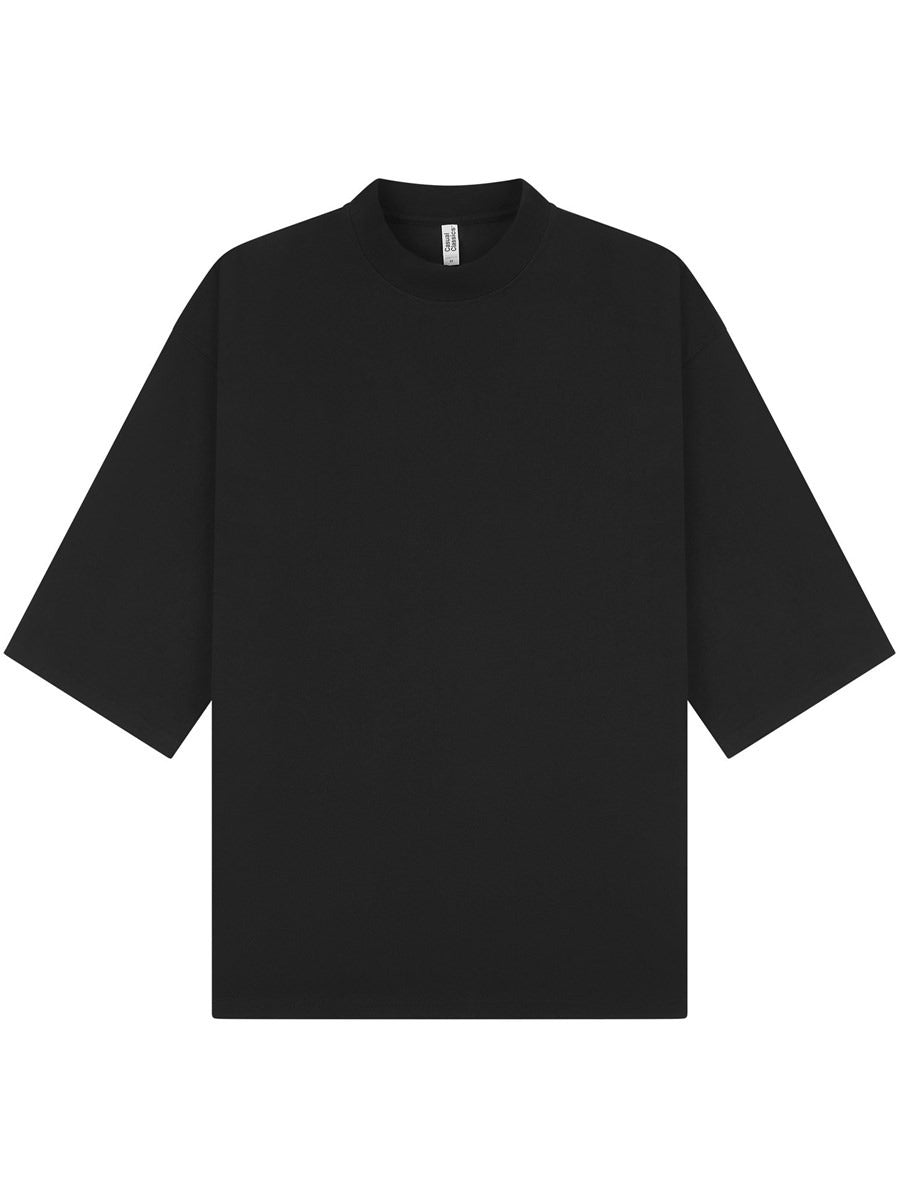 Premium Combed 220 Oversize Fit Extended Neck Half Sleeve Tee Adult