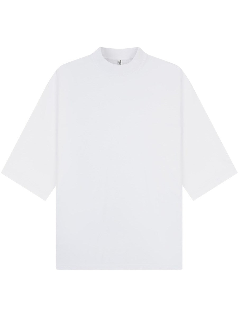 Premium Combed 220 Oversize Fit Extended Neck Half Sleeve Tee Adult