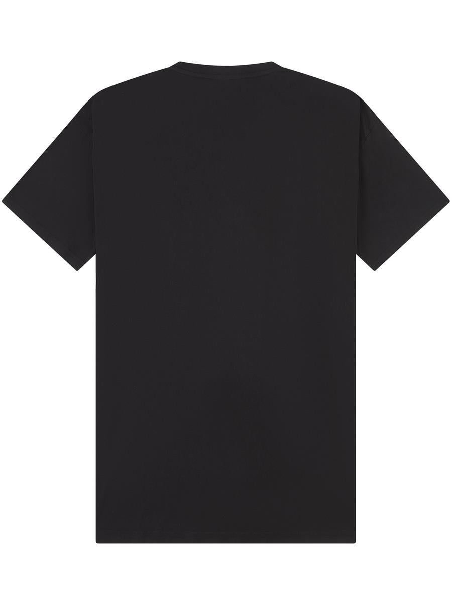 Ringspun Combed 180 Acid Wash Oversize Tall T — Acid Black