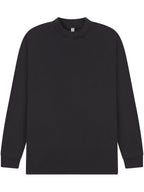 Ringspun Combed 180 Acid Wash Oversize Extended Neck Long Sleeve Tall T — Acid Black