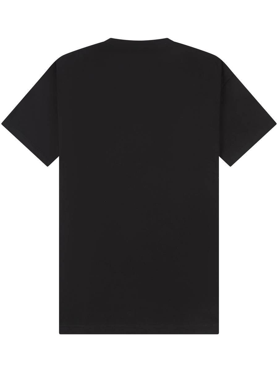 Supreme Organic Combed 350 Oversize Extended Neck T — Black