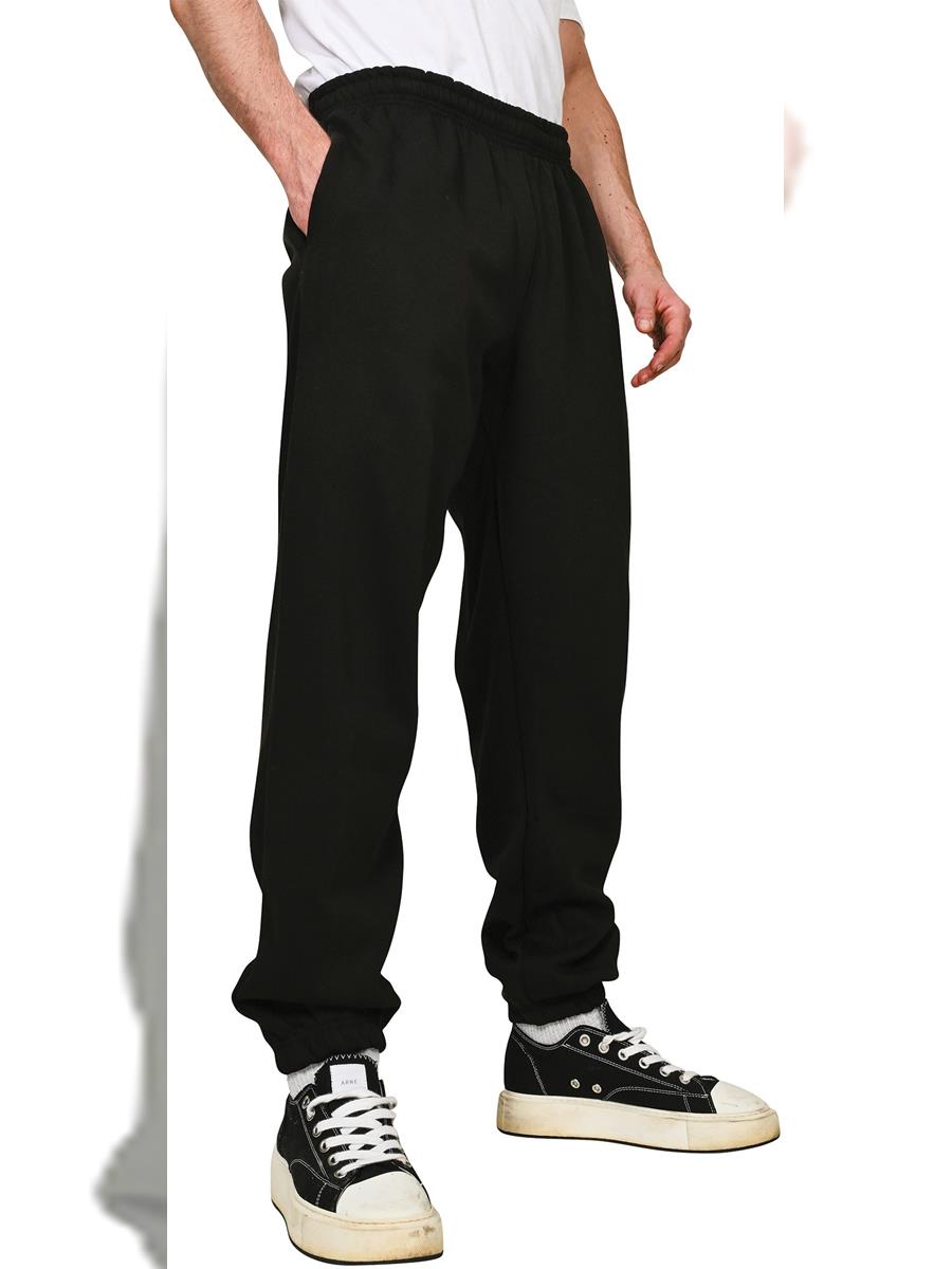 Premium Combed 330 Oversize Jogpants Regular — Black