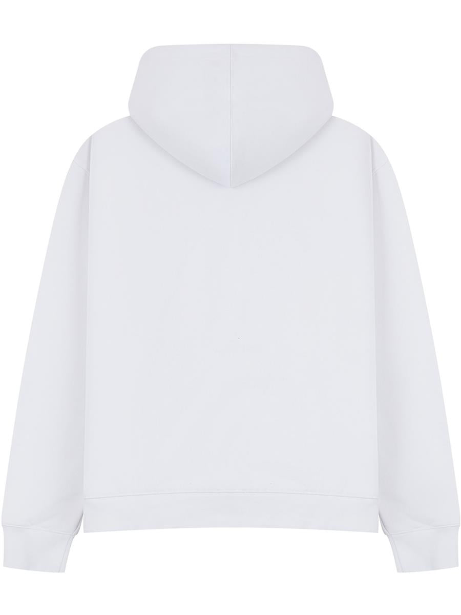 Premium Combed 450 Boxy Oversize Hood — White