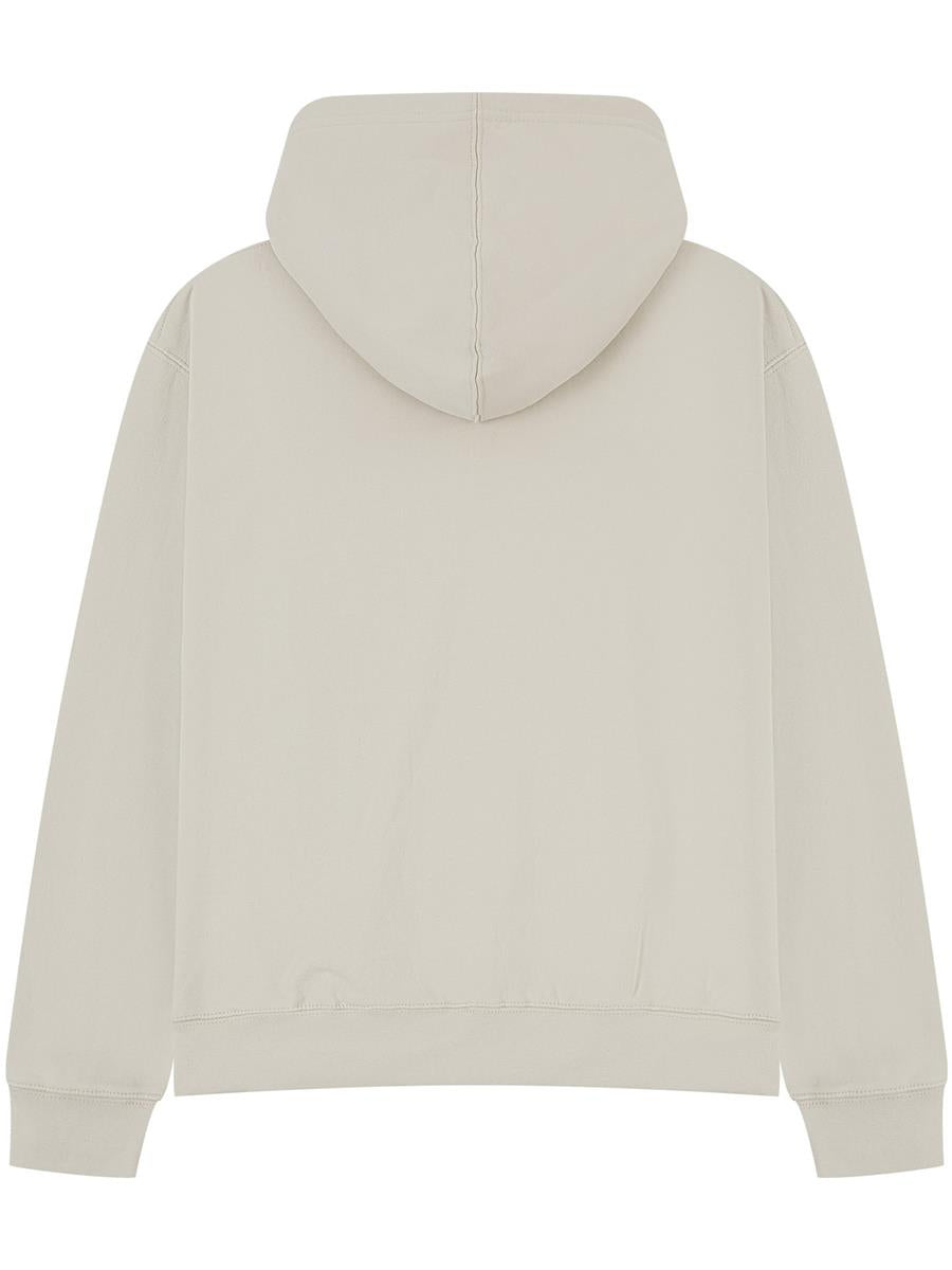 Premium Combed 450 Boxy Oversize Zip Hood — Stone