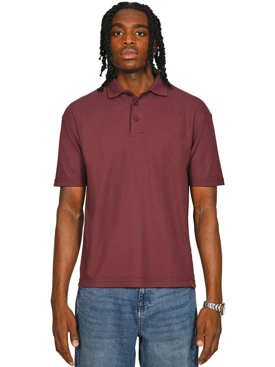 Pique Polo 190gm — Maroon