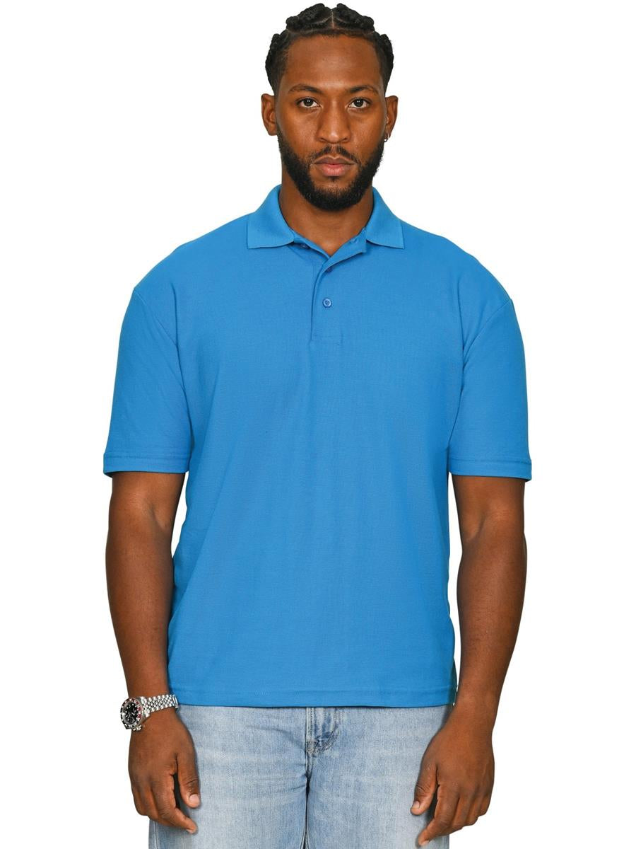 Pique Polo 190gm — Sapphire